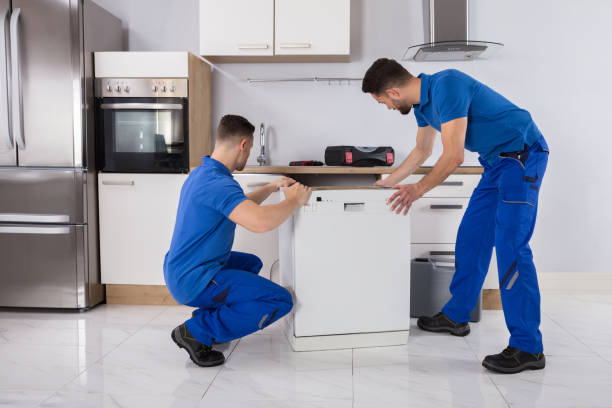Setting up new stoves, ovens, washing machines, and dishwashers